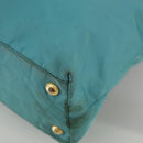 PRADA Tote Bag Nylon Blue Gold Auth mr916-14