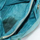 PRADA Tote Bag Nylon Blue Gold Auth mr916-10