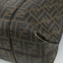 FENDI Zucca Canvas Tote Bag PVC Brown Black 7Va196 Auth mr923-16
