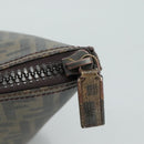 FENDI Zucca Canvas Tote Bag PVC Brown Black 7Va196 Auth mr923-9