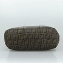 FENDI Zucca Canvas Tote Bag PVC Brown Black 7Va196 Auth mr923-5