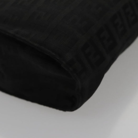 FENDI Zucchino Canvas Pouch Black Auth mr924