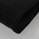 FENDI Zucchino Canvas Pouch Black Auth mr924-16