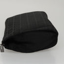 FENDI Zucchino Canvas Pouch Black Auth mr924-3