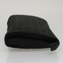 FENDI Zucchino Canvas Pouch Black Auth mr924-4