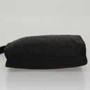 FENDI Zucchino Canvas Pouch Black Auth mr924-6
