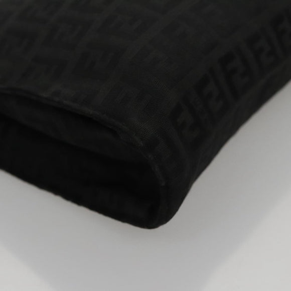 FENDI Zucchino Canvas Pouch Black Auth mr924