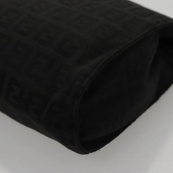 FENDI Zucchino Canvas Pouch Black Auth mr924
