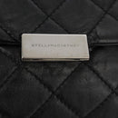 Stella MacCartney Chain Hand Bag Leather 2way Black Silver Auth mr934-21