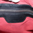 Stella MacCartney Chain Hand Bag Leather 2way Black Silver Auth mr934-23