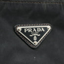 PRADA Shoulder Bag Nylon Black Silver Auth mr935-19