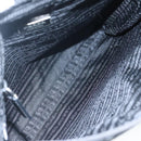 PRADA Shoulder Bag Nylon Black Silver Auth mr935-10
