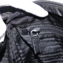 PRADA Schoudertas Nylon Zwart Zilver Auth mr935-22
