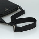 PRADA Shoulder Bag Nylon Black Silver Auth mr935-7