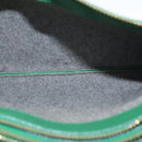 CELINE Trio Shoulder Bag Leather Green Gold Auth mr962-16