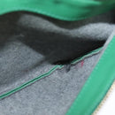 CELINE Trio Shoulder Bag Leather Green Gold Auth mr962-26