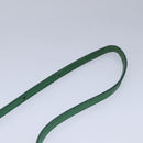 CELINE Trio Shoulder Bag Leather Green Gold Auth mr962-8