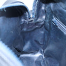 CELINE Macadam Canvas Shoulder Bag Suede Leather Navy Auth mr965-19