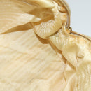 PRADA Chain Hand Bag Nylon Beige Gold Auth mr979-20