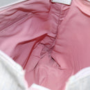 Christian Dior Trotter Canvas Shoulder Bag Beige Pink Silver Auth mr996-18