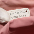 Christian Dior Trotter Canvas Shoulder Bag Beige Pink Silver Auth mr996-12