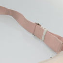 Christian Dior Trotter Canvas Shoulder Bag Beige Pink Silver Auth mr996-8