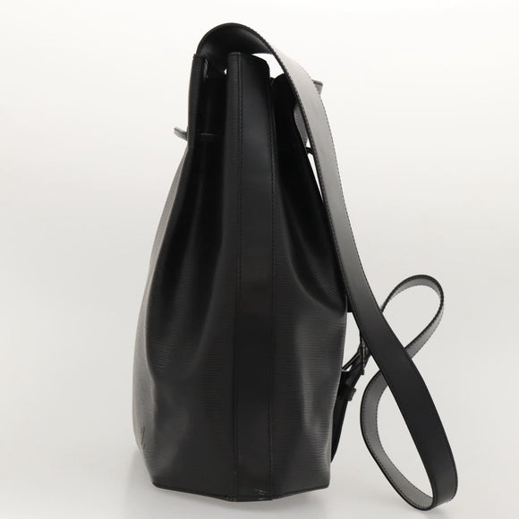 LOUIS VUITTON Epi Sac A Dos Shoulder Bag Black M80153 LV Auth MX006