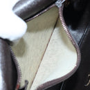 Christian Dior Trotter Canvas Shoulder Bag Brown Gold Auth MX010-12