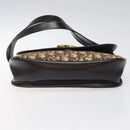 Christian Dior Trotter Canvas Shoulder Bag Brown Gold Auth MX010-5
