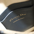 Christian Dior Oblique Chain Trotter Canvas Shoulder Bag Navy Auth MX012-17