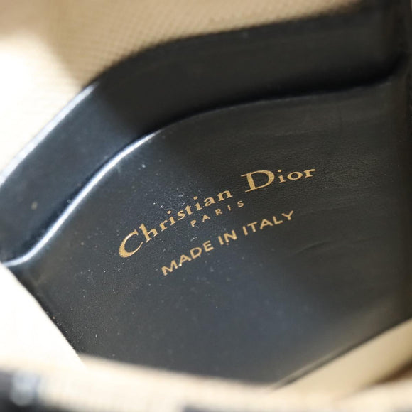Christian Dior Oblique Chain Trotter Canvas Shoulder Bag Navy Auth MX012
