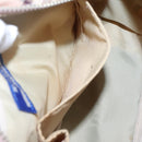 BURBERRY Nova Check Blue Label Shoulder Bag Nylon Pink Silver Auth MX014-12