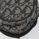 Christian Dior Trotter Canvas Saddle Pouch Navy Auth MX016-15