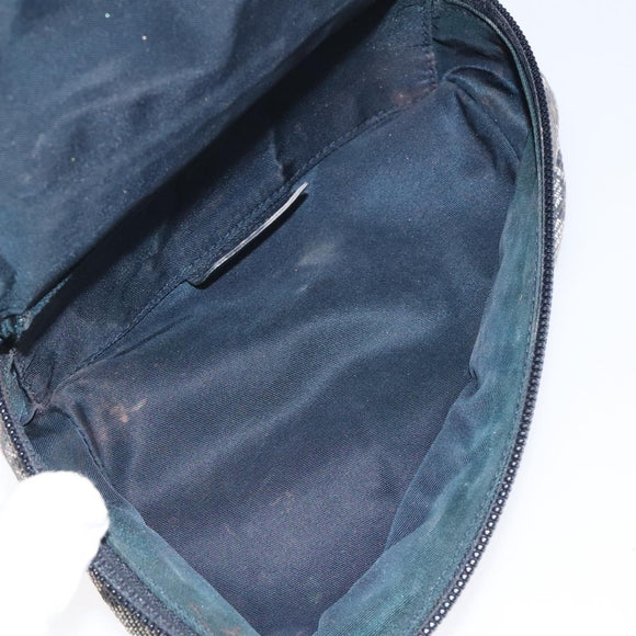 Christian Dior Trotter Canvas Saddle Pouch Navy Auth MX016