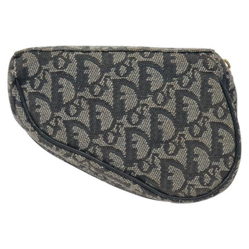Christian Dior Trotter Canvas Saddle Pouch Navy Auth MX016 - 0