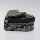 Christian Dior Trotter Canvas Saddle Pouch Navy Auth MX016-4