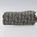 Christian Dior Trotter Canvas Saddle Pouch Navy Auth MX016-5