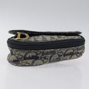 Christian Dior Trotter Canvas Saddle Pouch Navy Auth MX016-6