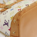 LOUIS VUITTON Monogram Multicolor Alma Hand Bag White M92647 LV Auth MX019-10