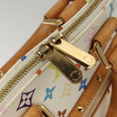 LOUIS VUITTON Monogram Multicolor Alma Hand Bag White M92647 LV Auth MX019-15