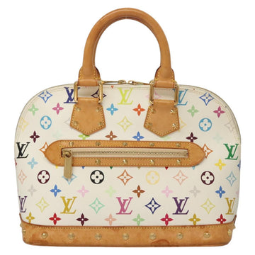 LOUIS VUITTON Monogram Multicolor Alma Hand Bag White M92647 LV Auth MX019 - 0