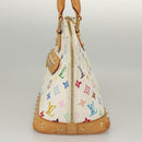 LOUIS VUITTON Monogram Multicolor Alma Hand Bag White M92647 LV Auth MX019-4