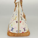 LOUIS VUITTON Monogram Multicolor Alma Hand Bag White M92647 LV Auth MX019-5