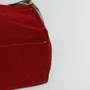 BURBERRY Nova Check Blue Label Hand Bag Wool Beige Auth MX023-14