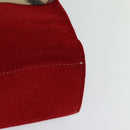 BURBERRY Nova Check Blue Label Hand Bag Wool Beige Auth MX023-16