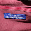 BURBERRY Nova Check Blue Label Hand Bag Wool Beige Auth MX023-17