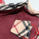 BURBERRY Nova Check Blue Label Hand Bag Wool Beige Auth MX023-11