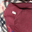 BURBERRY Nova Check Blue Label Hand Bag Wool Beige Auth MX023-18