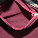 BURBERRY Nova Check Blue Label Hand Bag Wool Beige Auth MX023-19