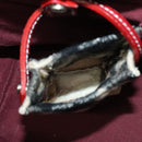 BURBERRY Nova Check Blue Label Hand Bag Wool Beige Auth MX023-20